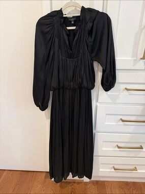 Current Air Black Pleated Dress XS